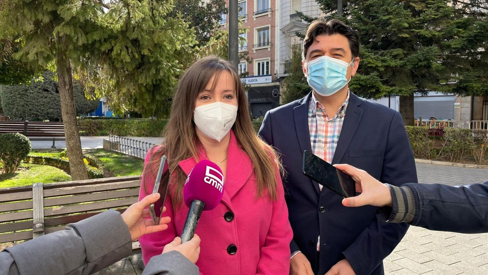 Tania Andicoberry ha atendido a los medios de comunicación en Albacete.