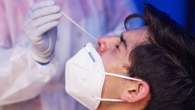 Una prueba diagnóstica de la Covid.