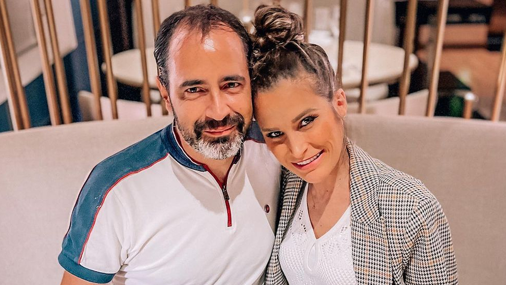 Verdeliss junto a su marido, Aritz Seminario.