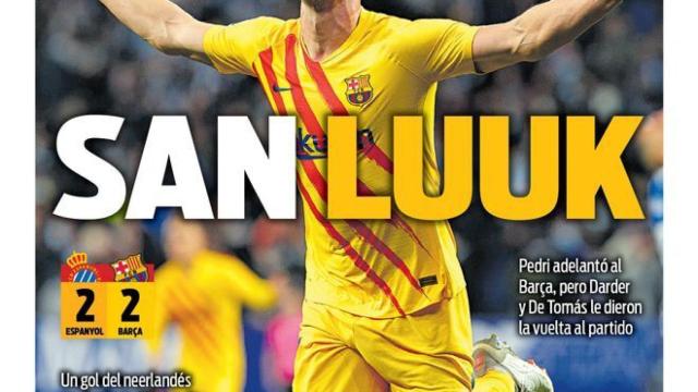 La portada del diario SPORT (14/02/2022)