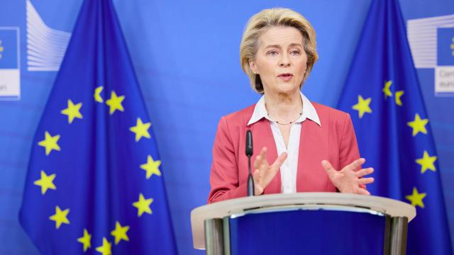 La presidenta de la Comisión Europea, Ursula von der Leyen