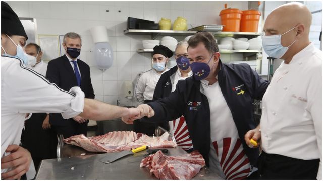 Martín Berasategui en su visita al CSHG.