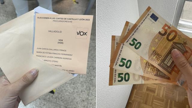 Las dos imágenes que ha compartido la tuitera para hacer creíble la broma.