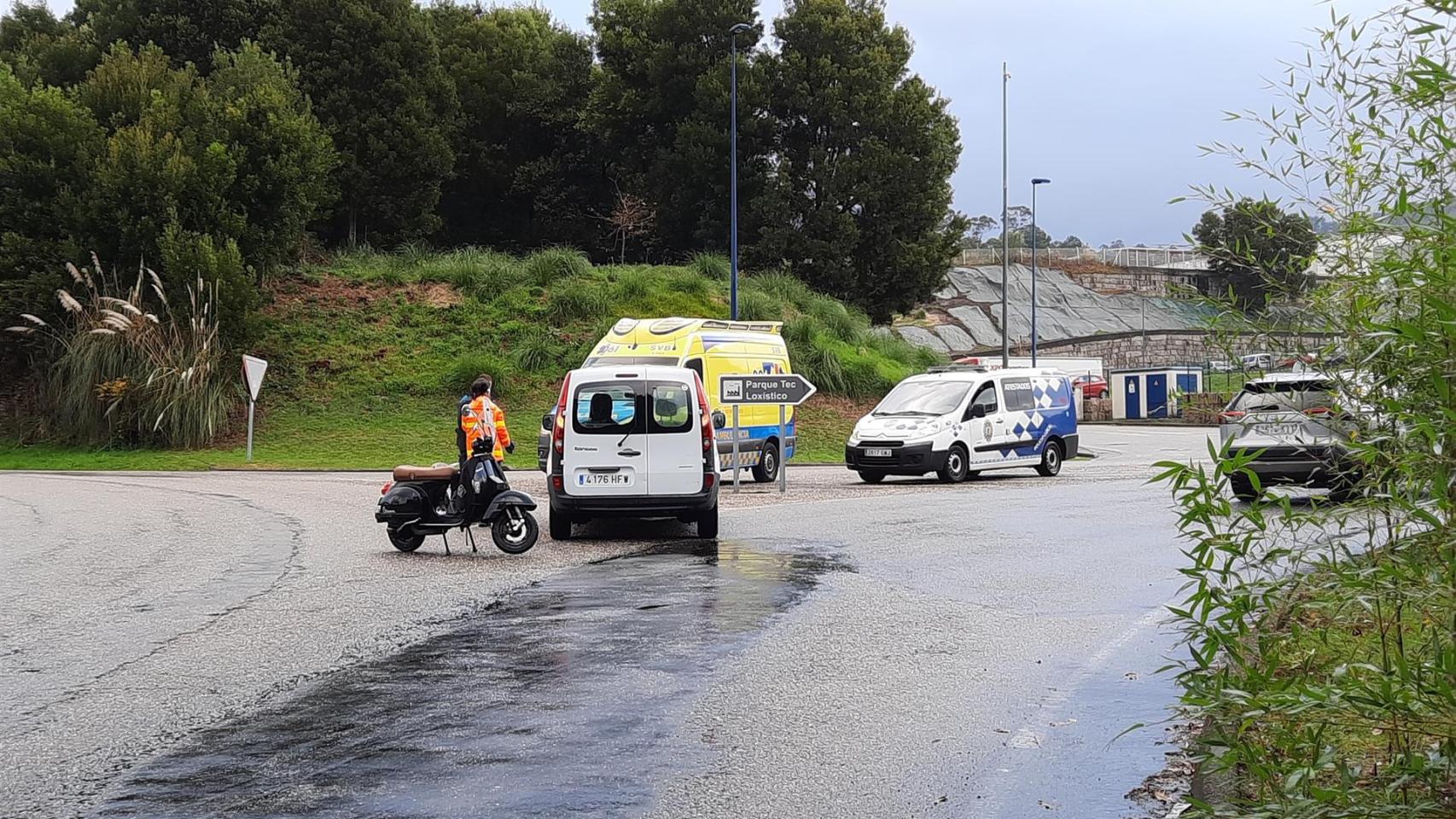 Imagen tras el accidente.