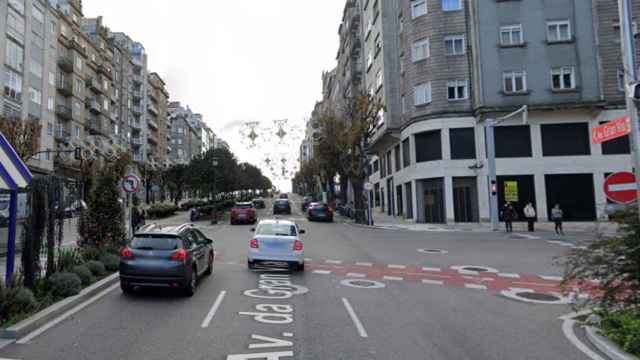 Cruce entre Gran Vía y Venezuela.