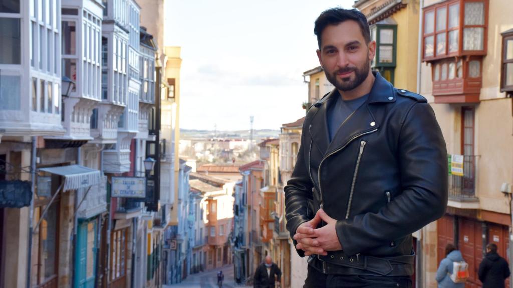 Rodrigo Martínez, en la calle Balborraz de Zamora capital