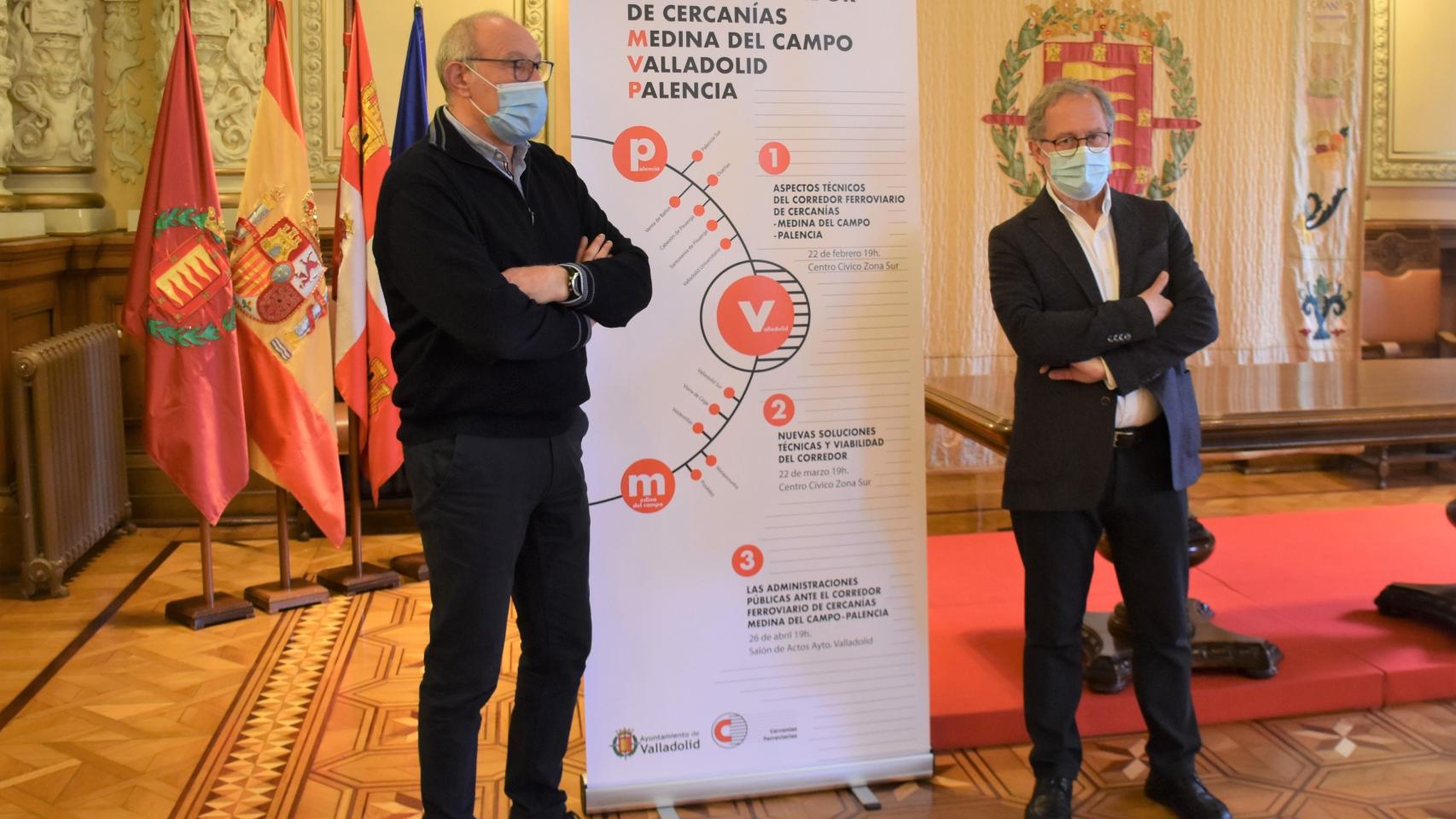 Manuel Saravia y Carlos López-Inclán en la presentación de la jornadas