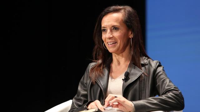 Beatriz Corredor, presidenta del Grupo Red Eléctrica, durante su ponencia 'La visión del territorio clave para una verdadera transición verde y digital', en la  segunda jornada del Foro Económico Español 'Castilla-La Mancha: logros y desafíos'.