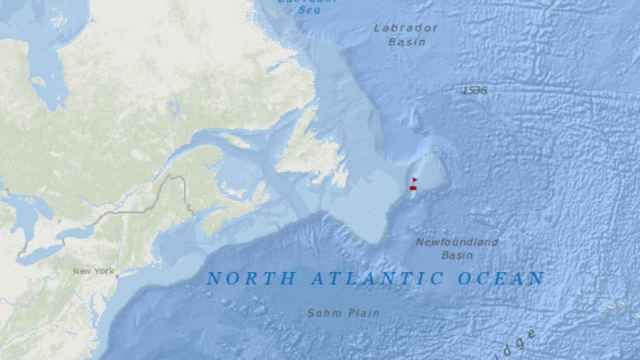 Zona en la que naufragó el pesquero ‘Villa de Pitanxo’.