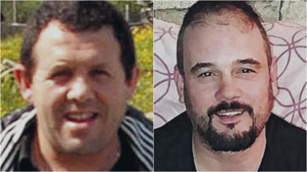 El patrón, Juan Padín Costa (izquierda), y su sobrino Eduardo Rial Padín, dos de los tres supervivientes.