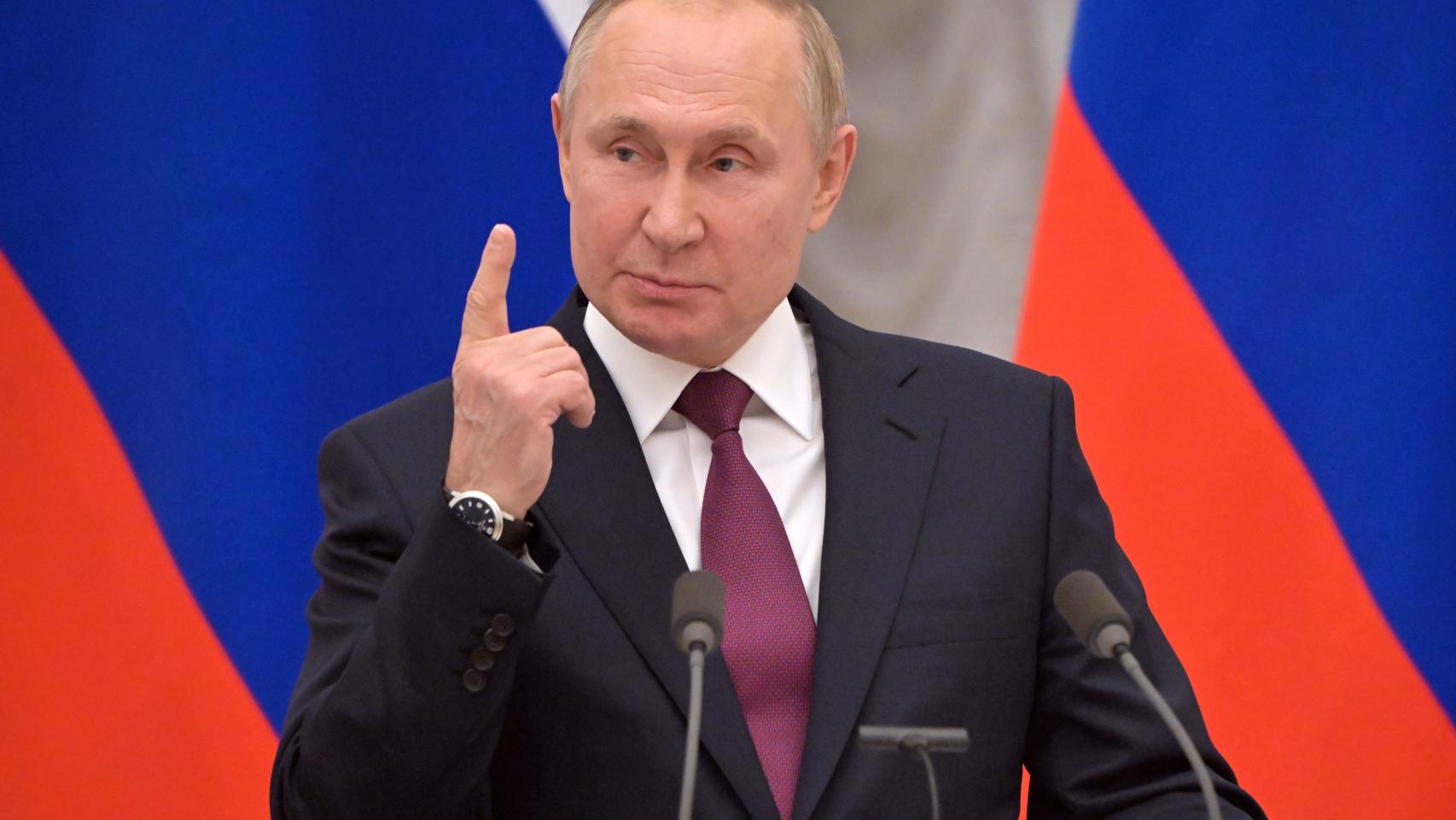 Vladimir Putin, durante una rueda de prensa.