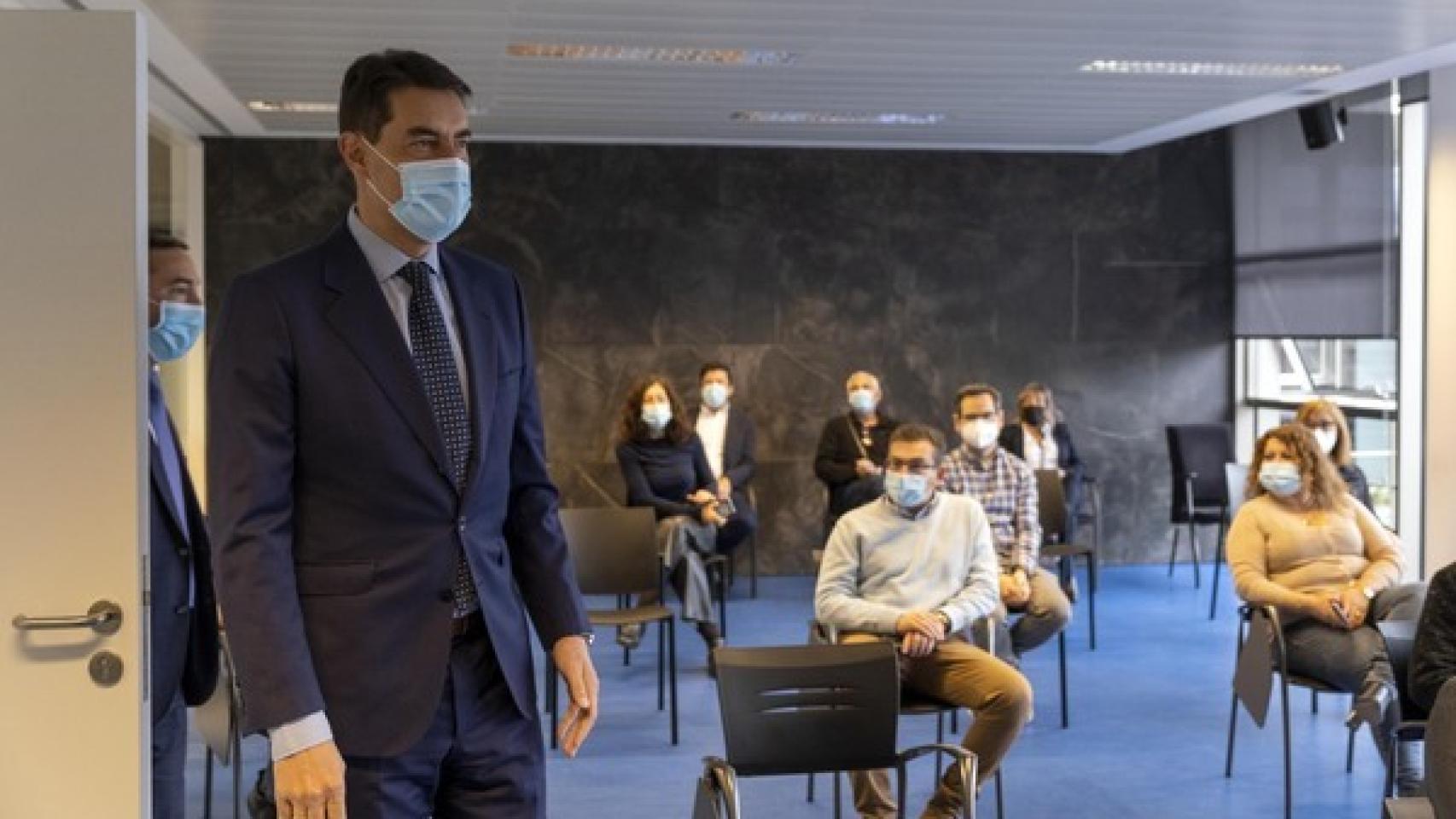David Arranz. / ICAL . El consejero de la Presidencia, Ángel Ibáñez, visita la Delegación Territorial de la Junta de Castilla y León en Salamanca.