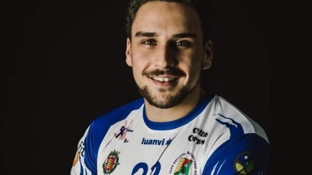 El jugador  de balonmano Javier Zalama./ CD Balonmano Aula