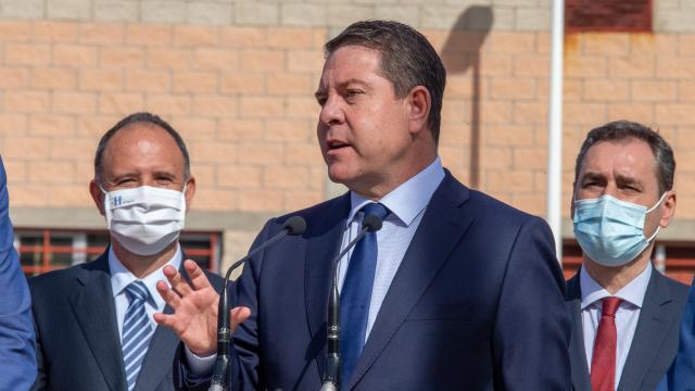 Emiliano García-Page este miércoles en Puertollano.
