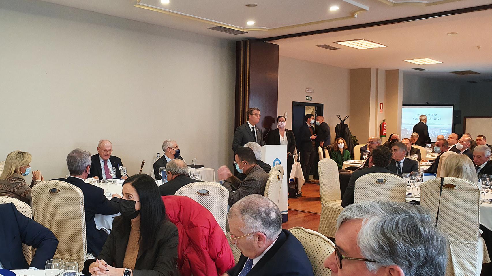 Intervención de Alberto Núñez Feijóo en el evento.