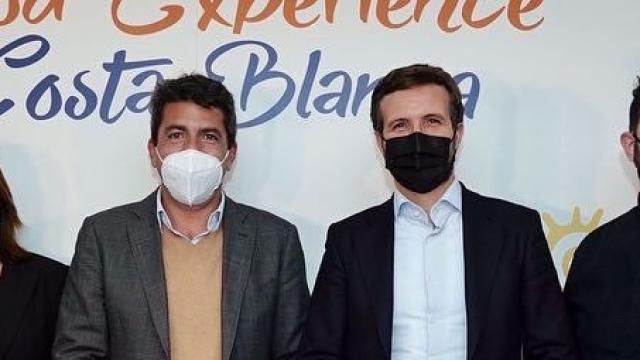 Mazón y Casado coincidieron en la última feria de Fitur en Madrid.