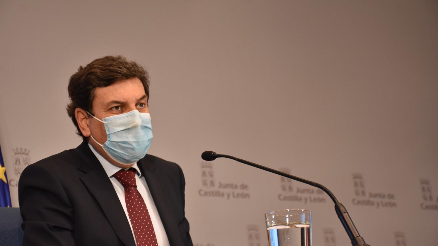 Carlos Fernández Carrriedo, durante la rueda de prensa posterior al Consejo de Gobierno