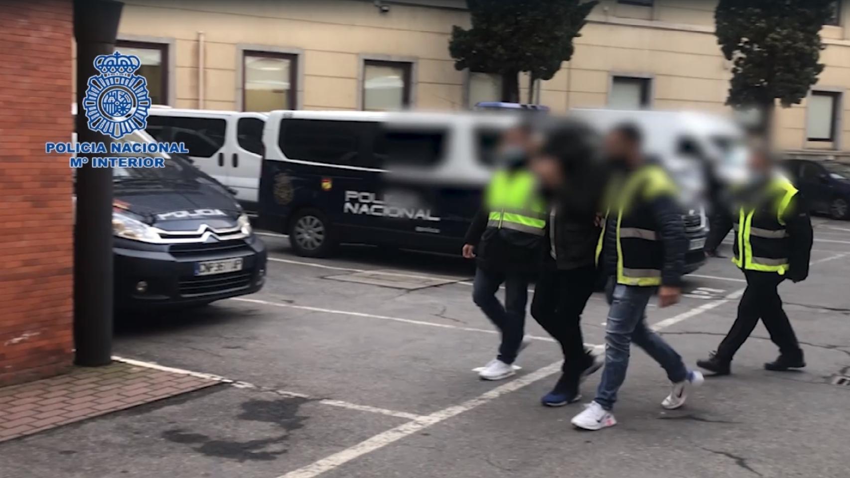 El presunto asesino en el momento de su detención