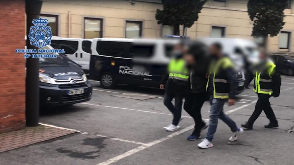 El presunto asesino en el momento de su detención