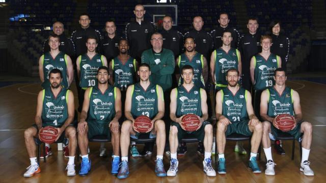 Plantilla del Unicaja en la temporada 12/13.