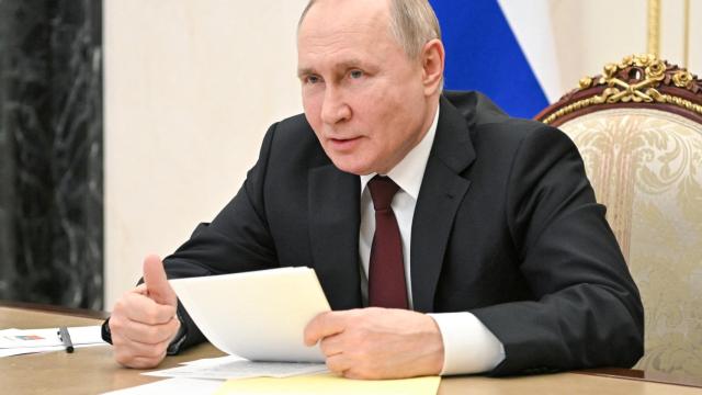 Vladimir Putin este jueves en el Kremlin.