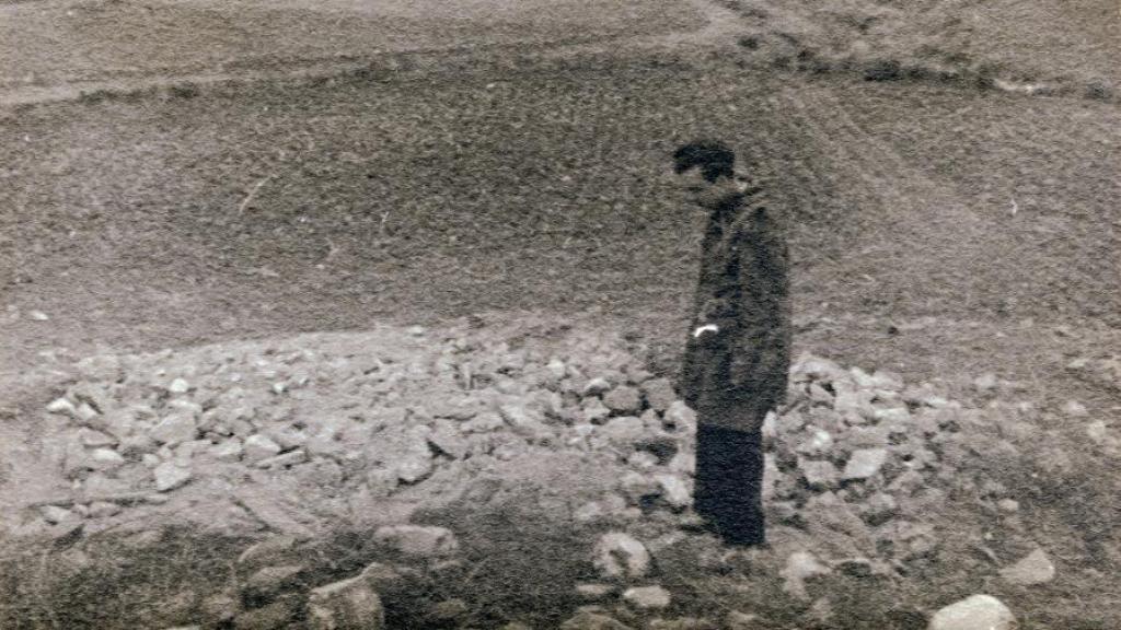 Vista general del yacimiento visigótico de Arisgotas en 1938.