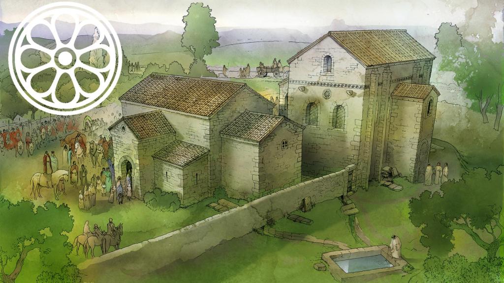 Reconstrucción del conjunto en su segunda fase de ocupación.