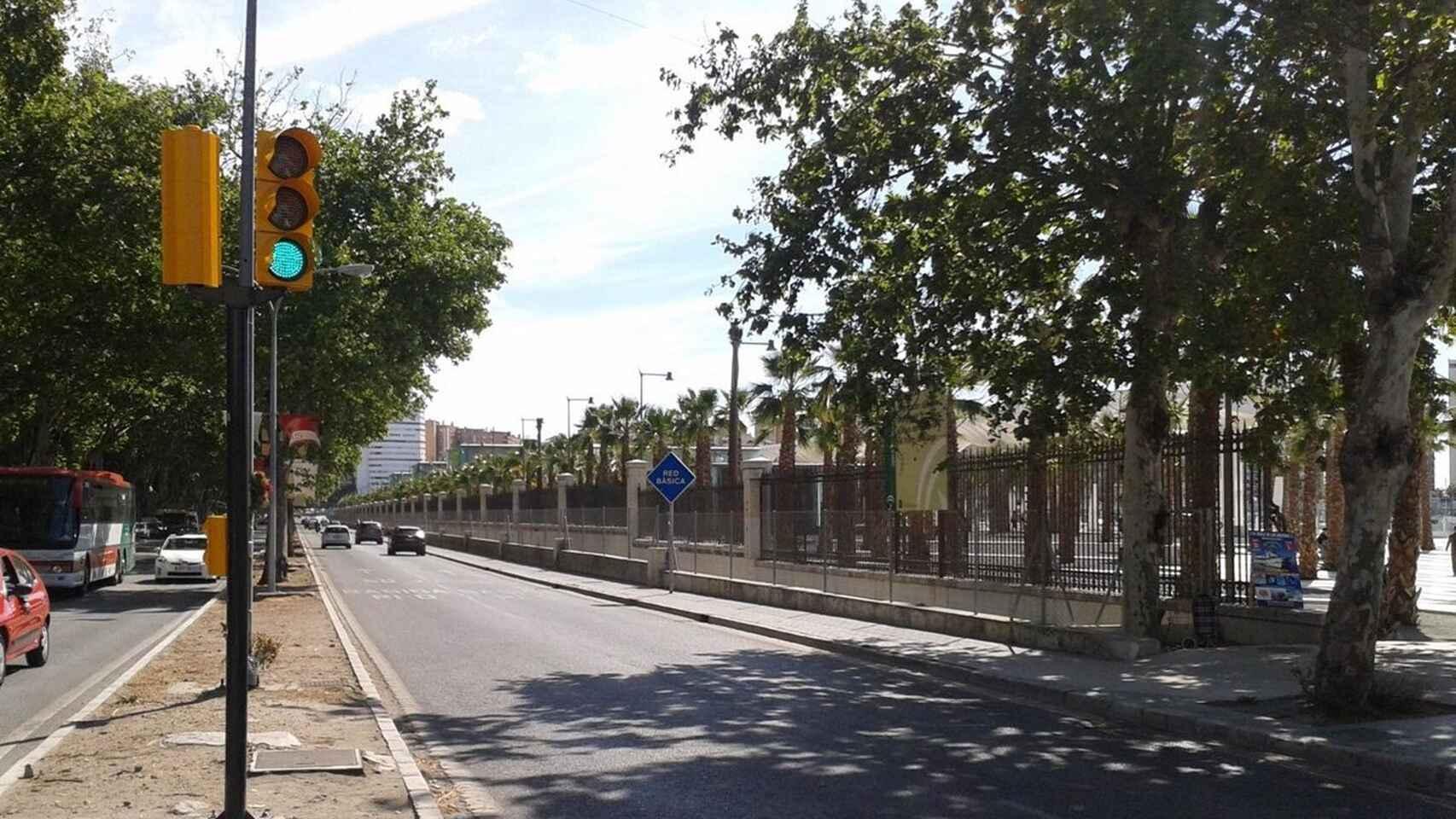 Paseo de los Curas, donde se pretende soterrar el tráfico.