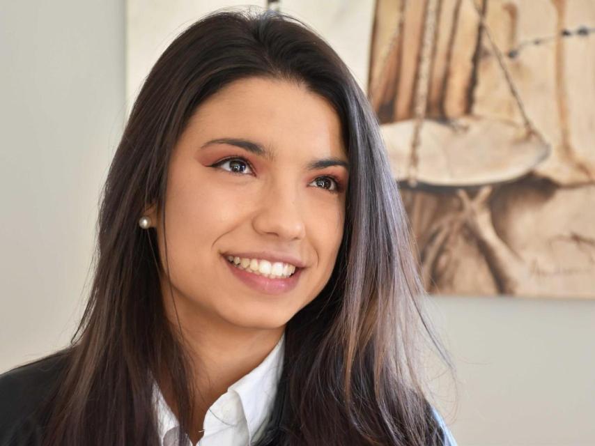 Tania Guerra durante la entrevista con EL ESPAÑOL - Noticias Castilla y León