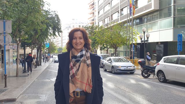 La finalista del último Premio Planeta, Paloma Sánchez Garnica, en Alicante.