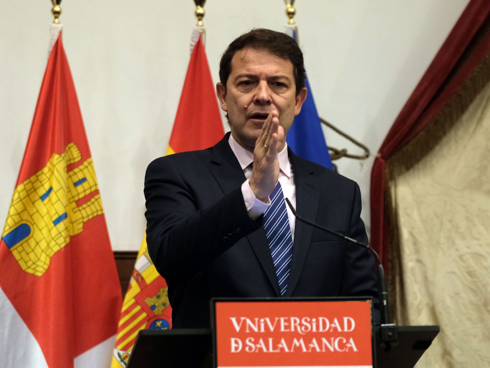 Imagen de archivo del presidente en funciones de la Junta, Alfonso Fernández Mañueco.