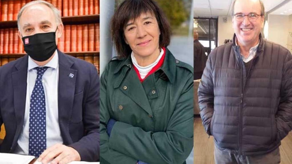 De izquierda a derecha: Antonio Largo, Helena Castán y José Ramón González