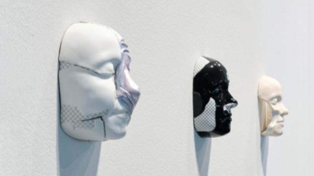 Almudena Lobera: 'Fossilized Filter Masks', 2021 (galería Max Estrella)