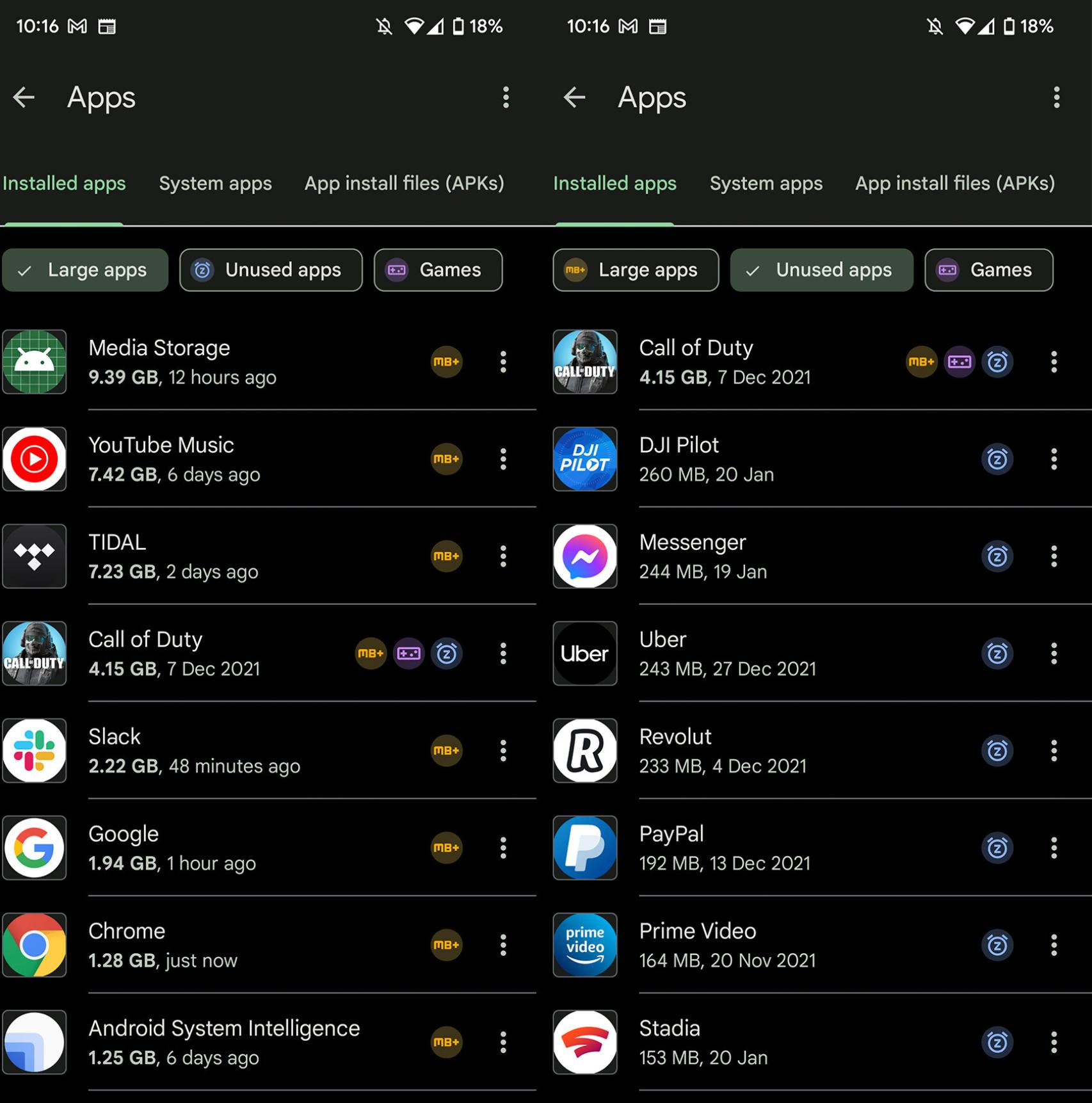 Files de Google en Android