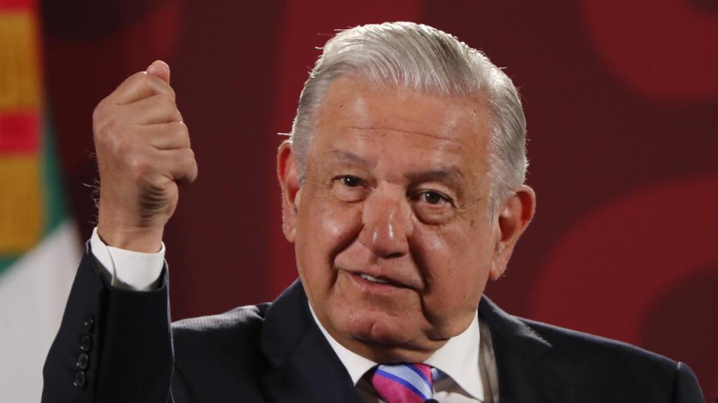 El presidente mexicano durante una rueda de prensa este mes de febrero.