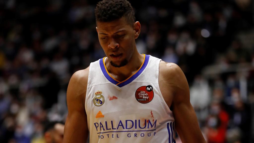Walter Tavares, en un partido del Real Madrid de Baloncesto