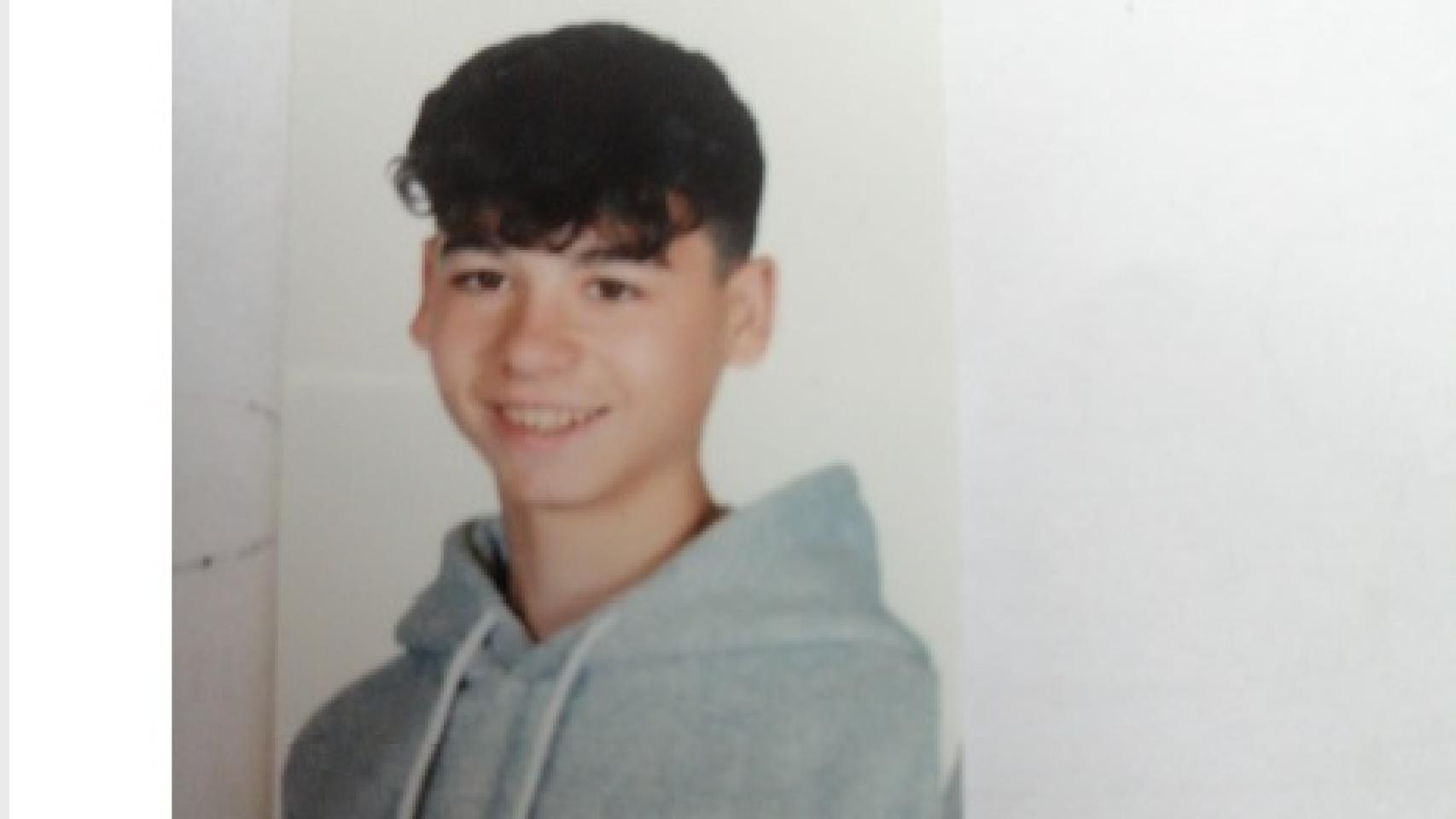 Imagen difundida del joven desaparecido en Salamanca