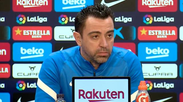 Xavi Hernández, en rueda de prensa