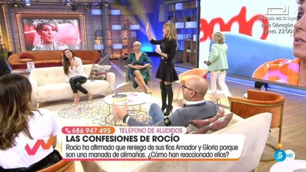 Terelu Campos abandonó el programa nada más comenzar ante las palabras de su compañero Diego Arrabal.