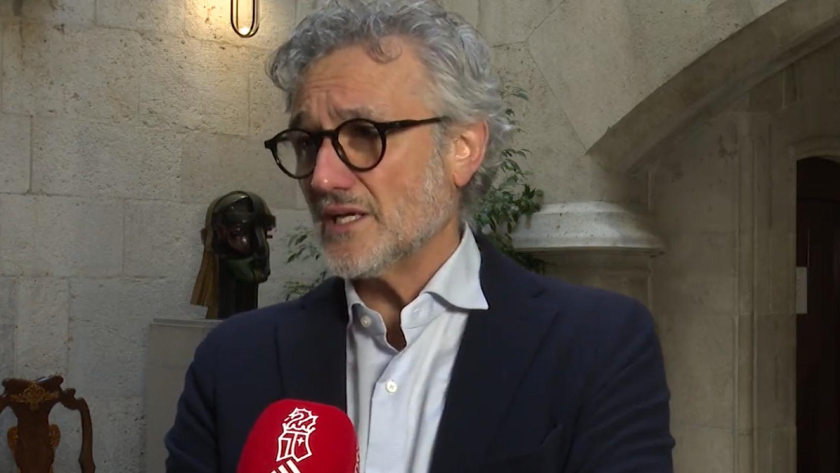 El catedrático de Psiquiatría de la Universitat de València, Rafael Tabarés, en una entrevista para la Generalitat.