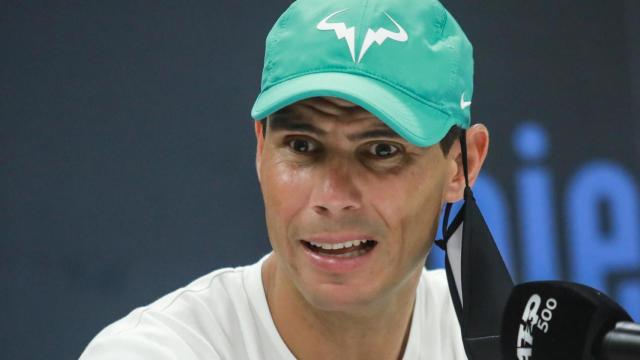 Rafa Nadal, en rueda de prensa