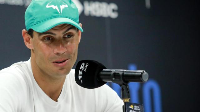 Rafa Nadal, en rueda de prensa