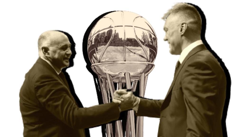 Pablo Laso y Sarunas Jasikevicius, en un fotomontaje.