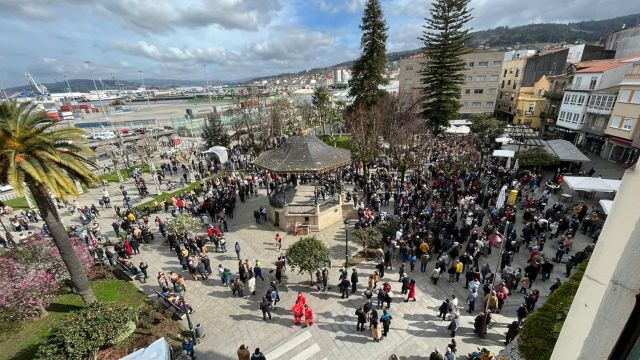 Concentración en la Alameda de Marín (Pontevedra).