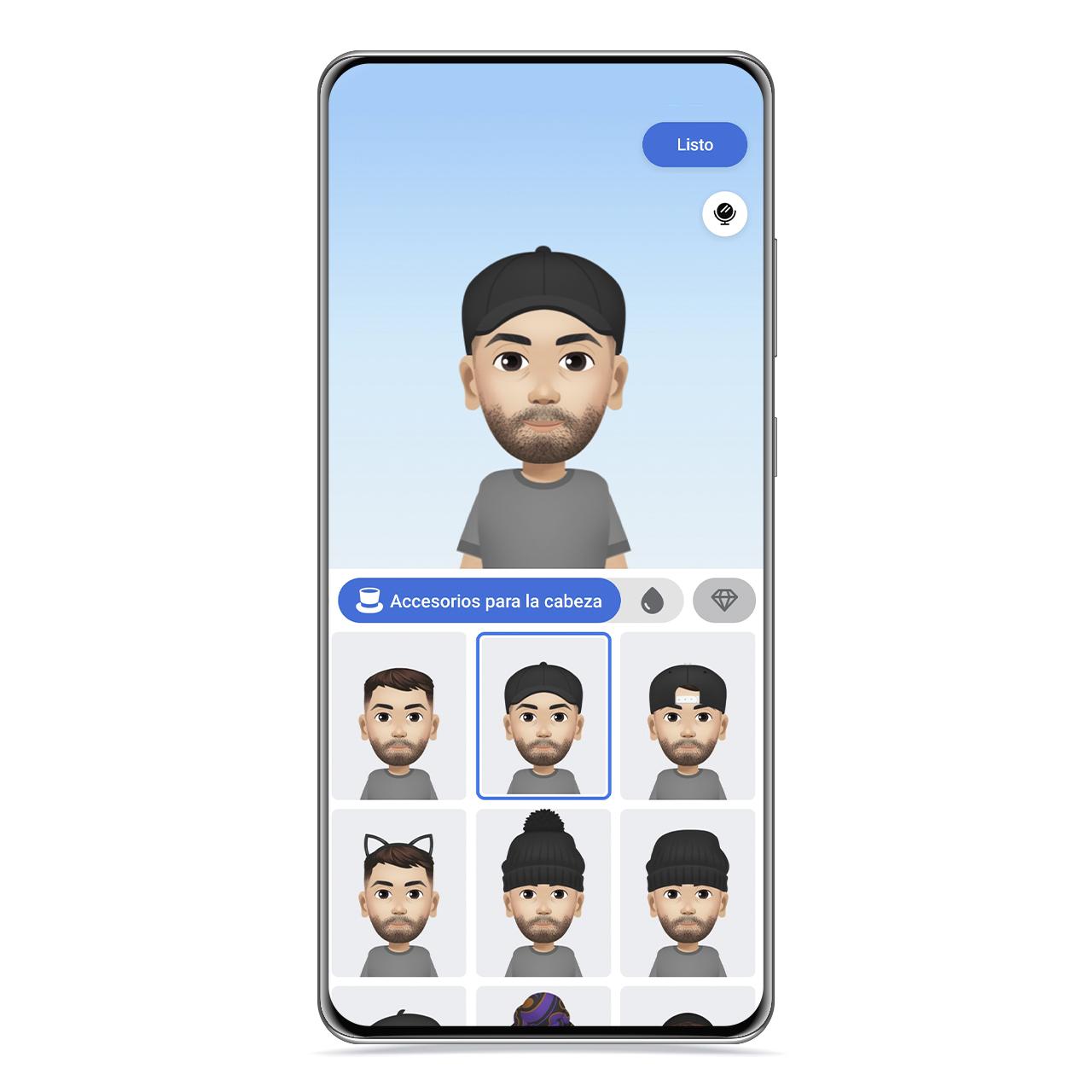 Gorras del avatar 3D