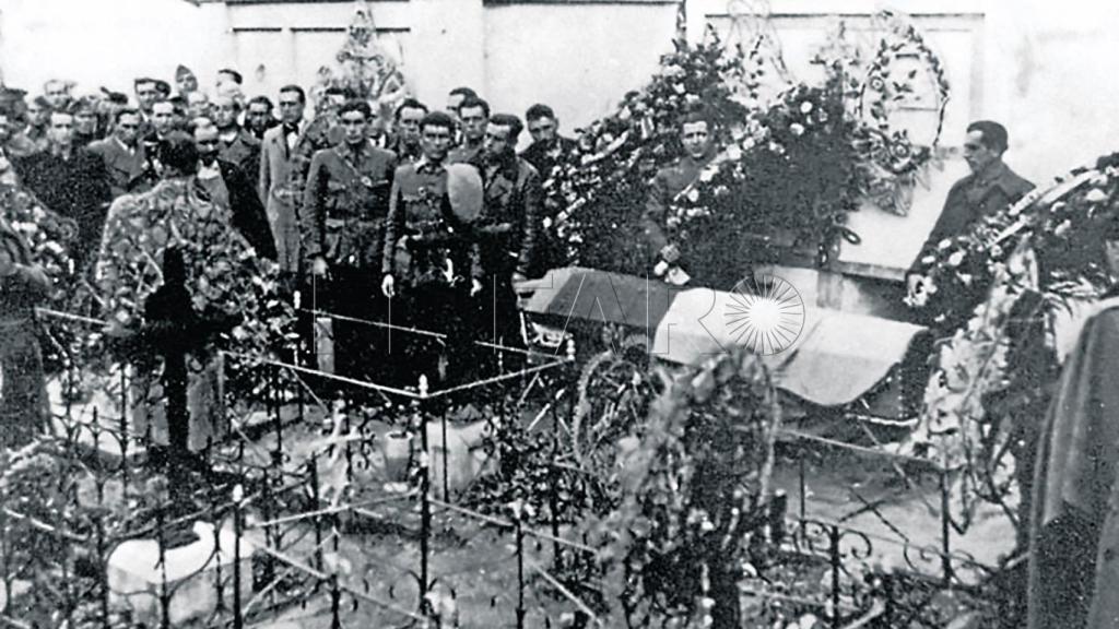 Entierro de Machado en Colliure el 23 de febrero de 1939.