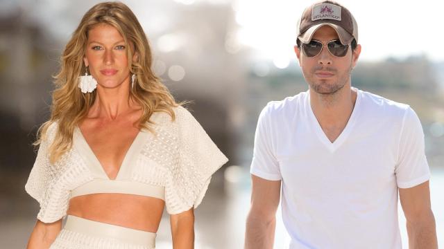 Giselle Bundchen y Enrique Iglesias en un montaje de JALEOS.