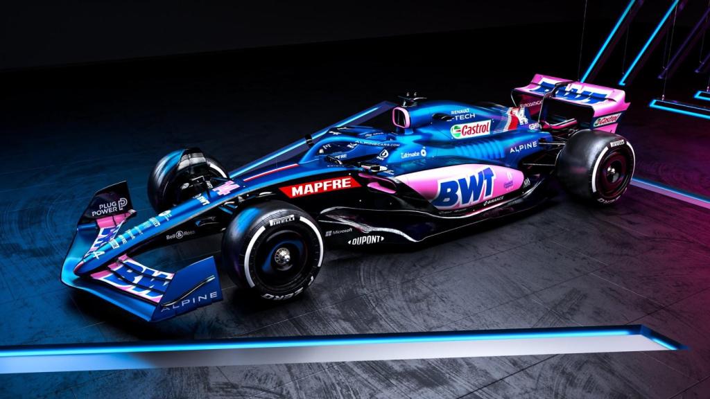 El Alpine A522 de Fernando Alonso.