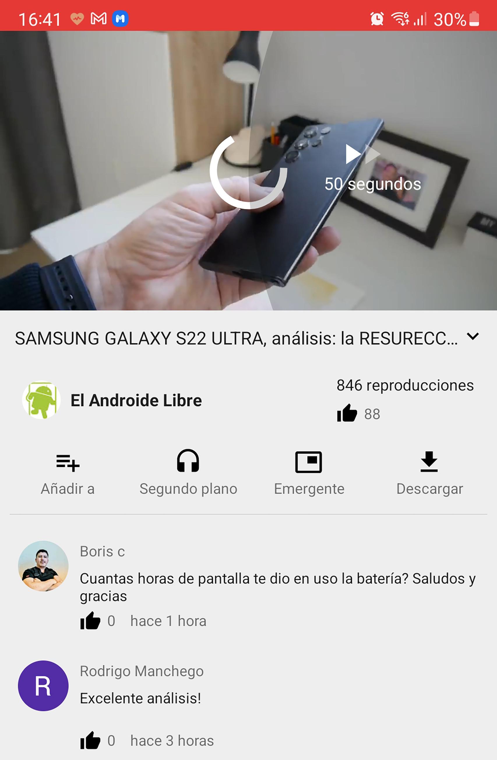 NewPipe recibe los controles por gestos