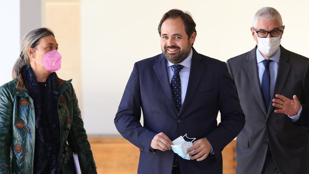 Paco Núñez, presidente del PP de Castilla-La Mancha, este lunes en Toledo.
